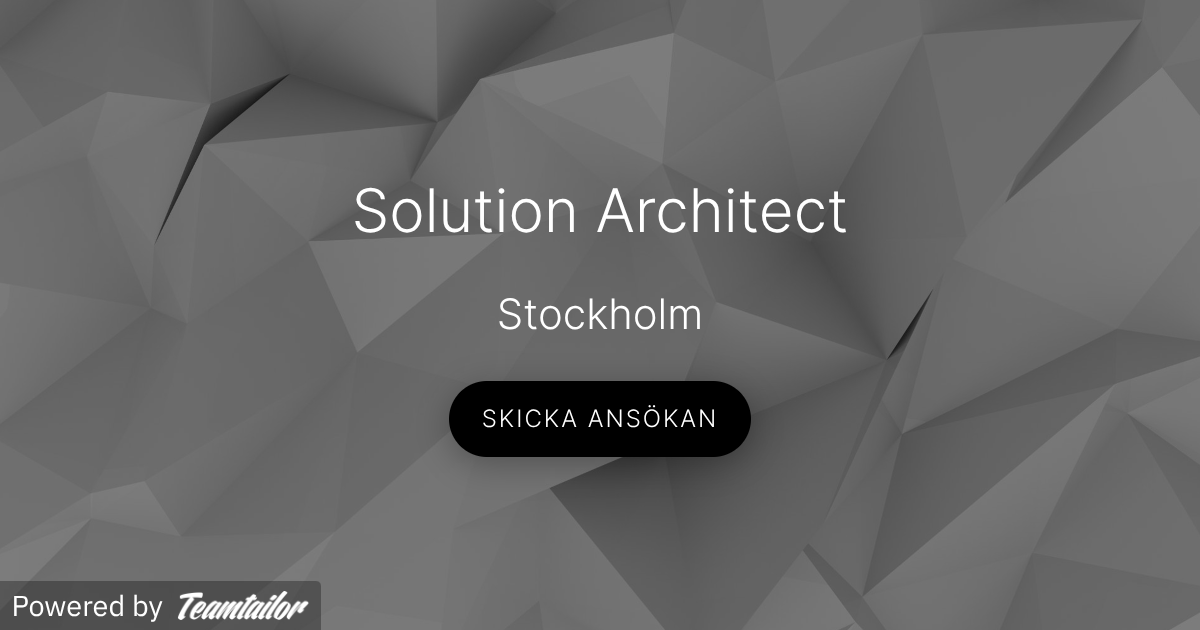 Solution Architect - Techster Solutions