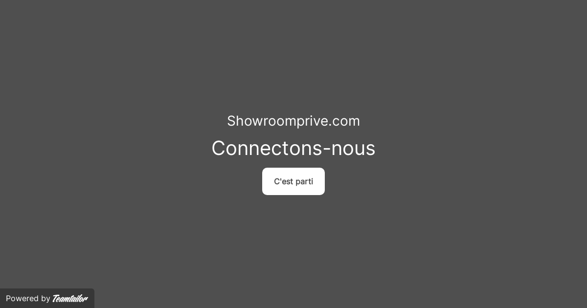 Showroomprive Connect Showroomprive Connect