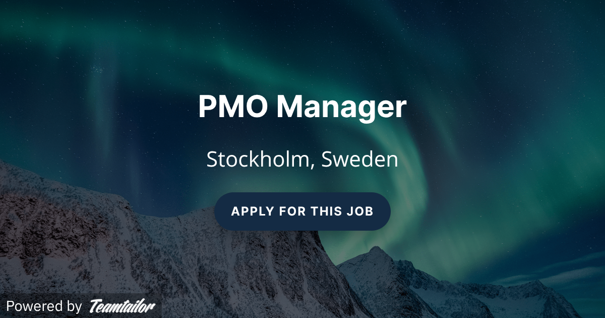 PMO Manager - atNorth