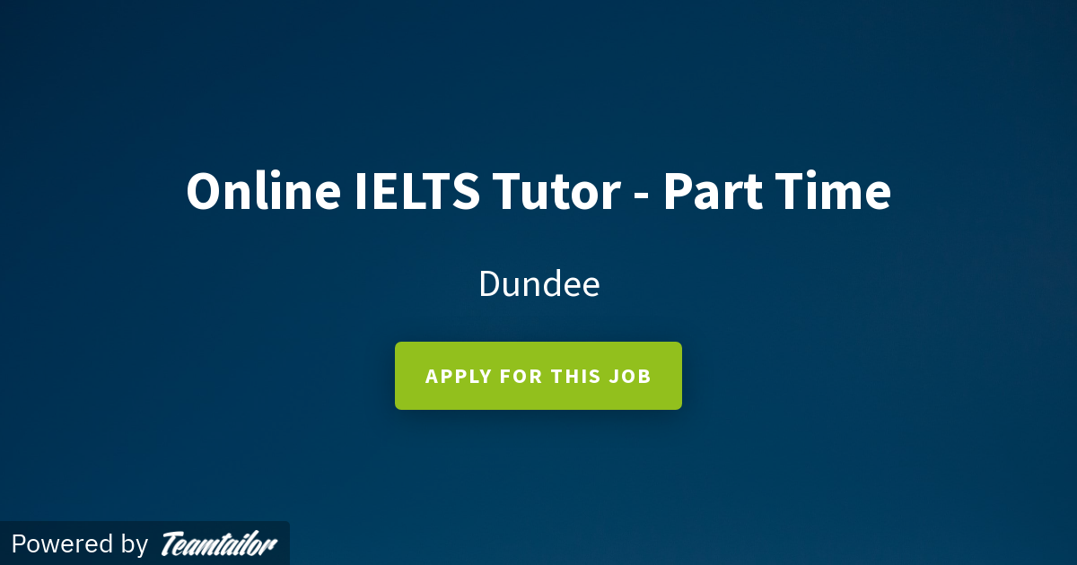 Online IELTS Tutor - Part Time - FindTutors