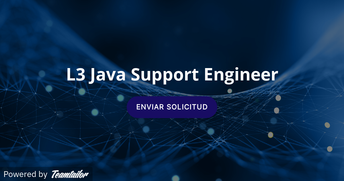 L3 Java Support Engineer - Valce Talent Solutions