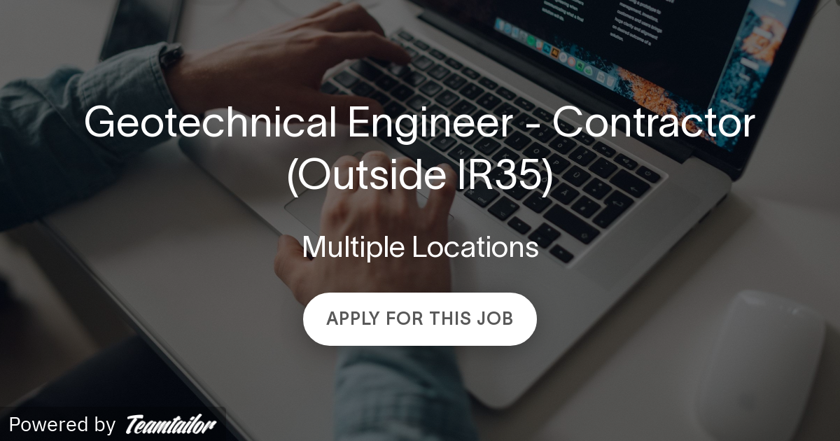 Geotechnical Engineer Contractor (Outside IR35) BWB Consulting
