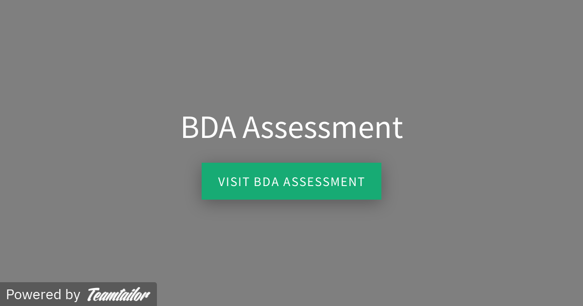 BDA Assessment - English (updated) - Queue-it ApS