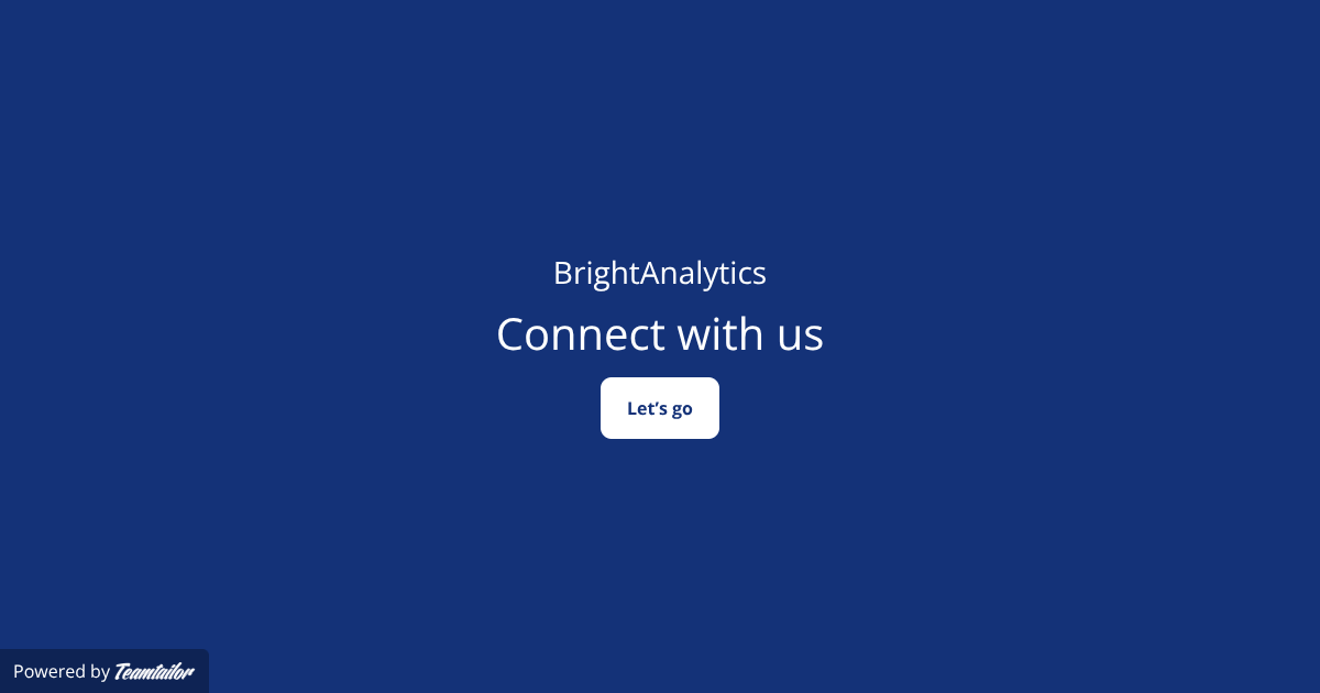 BrightAnalytics – Connect