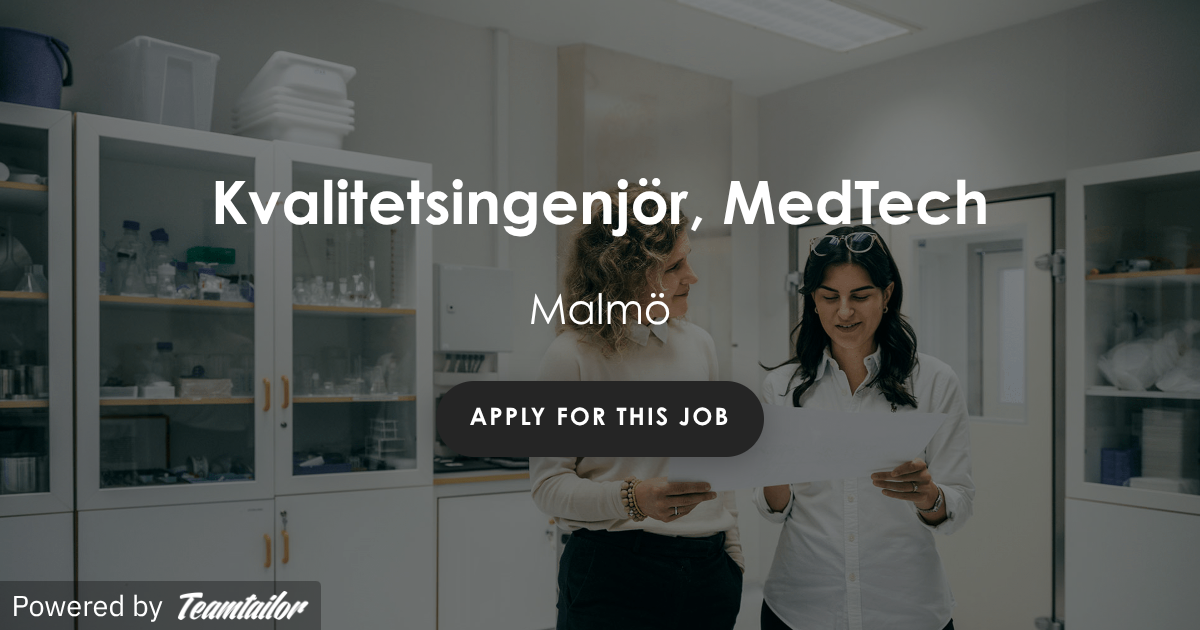 Kvalitetsingenjör, MedTech - Knightec Group Sweden