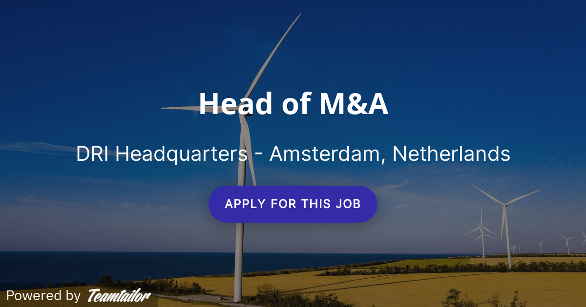 Head of M&A DRI