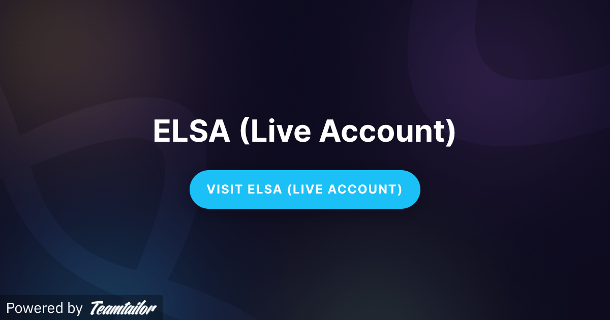 Say Hello to ELSA - ELSA