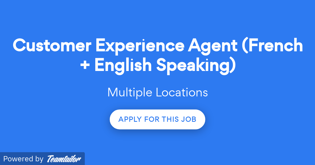 Customer Experience Agent (French + English Speaking) Bark