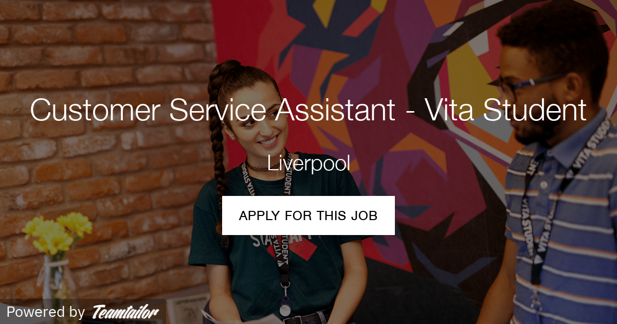 Customer Service Assistant Vita Student Vita Group