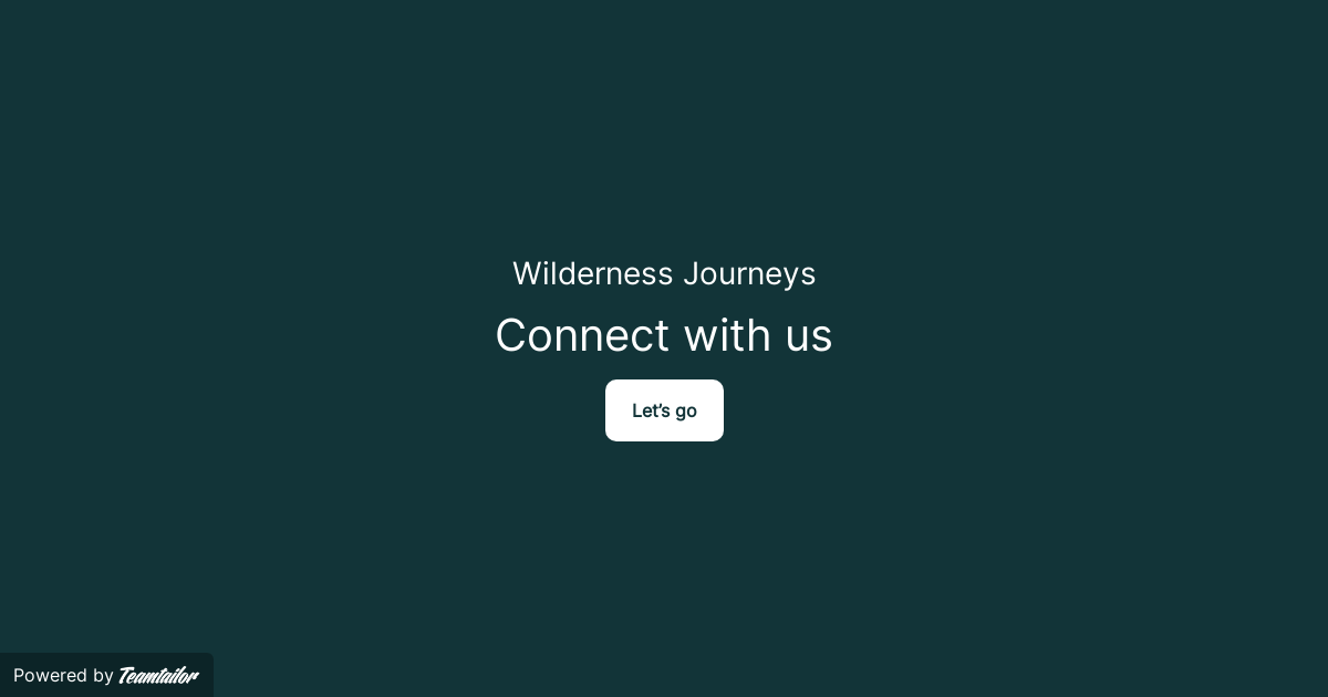 Wilderness Journeys – Connect