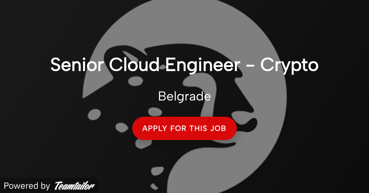 Senior Cloud Engineer - Crypto - Sokin