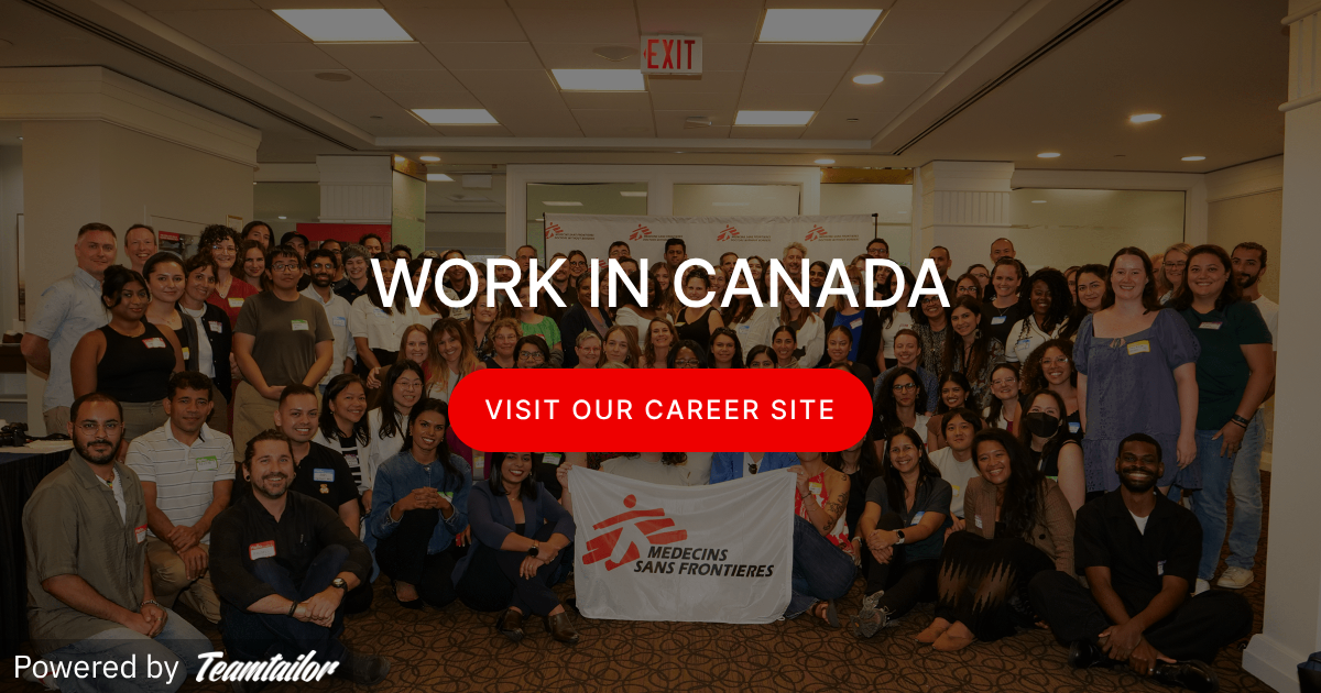 Work in Canada - Doctors Without Borders / Médecins Sans Frontières ...