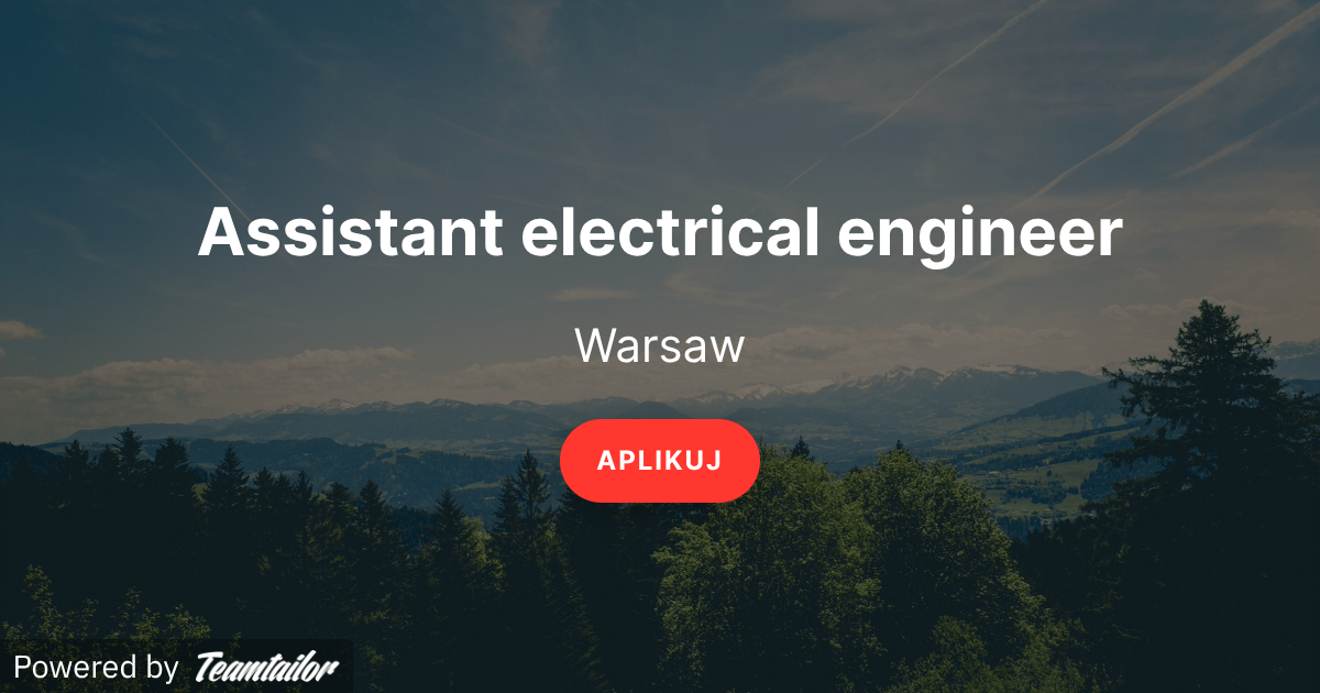 Assistant electrical engineer - WSP Polska