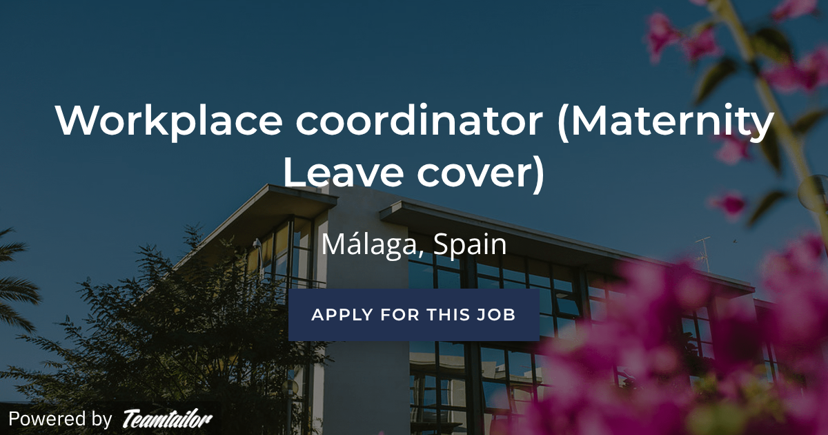 Workplace coordinator (Maternity Leave cover) - The Workshop