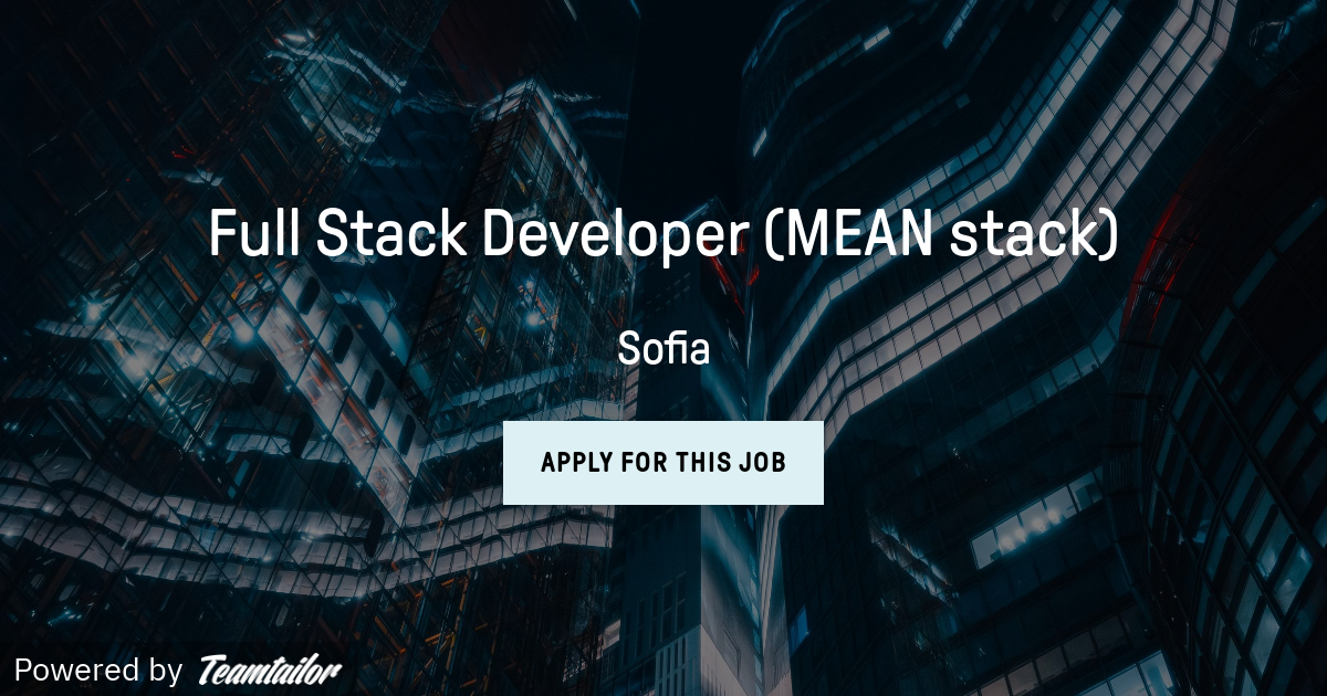 Full Stack Developer (MEAN stack) Kongsberg Digital