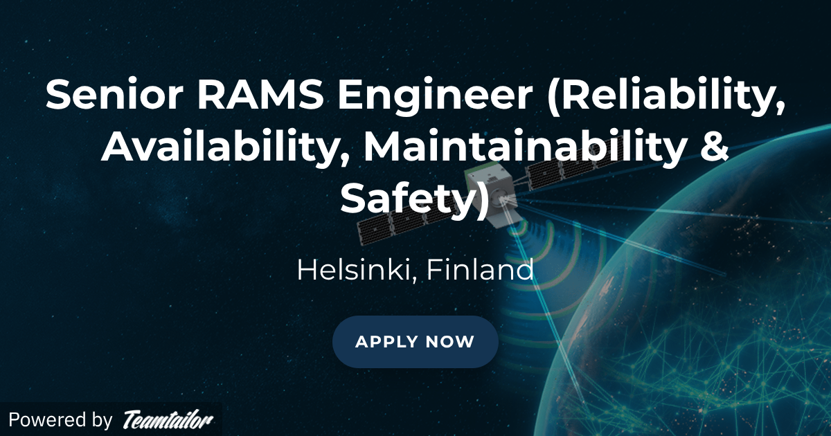 Rams Engineer Senior RAMS Engineer (Reliability, Availability, Maintainability ...