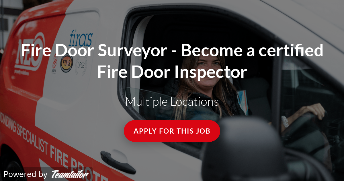 Fire Door Surveyor a certified Fire Door Inspector Neo