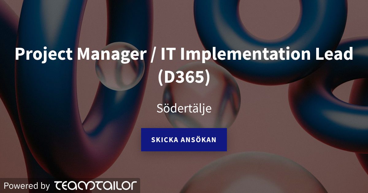 Project Manager / IT Implementation Lead (D365) - WeQuel