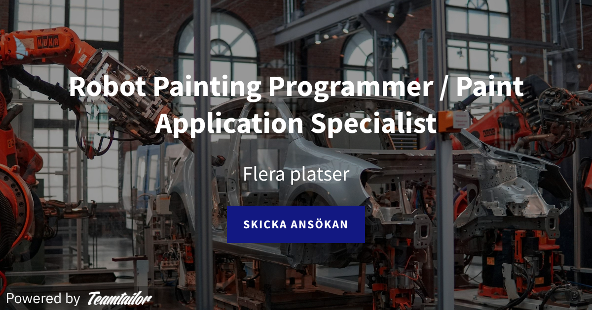Robot Painting Programmer / Paint Application Specialist - WeQuel
