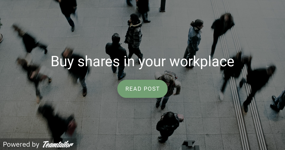 Buy shares in your workplace - Posts - Obton
