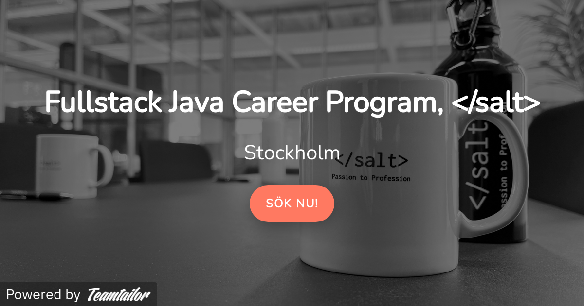 Fullstack Java Career Program, Vår 2026, Stockholm