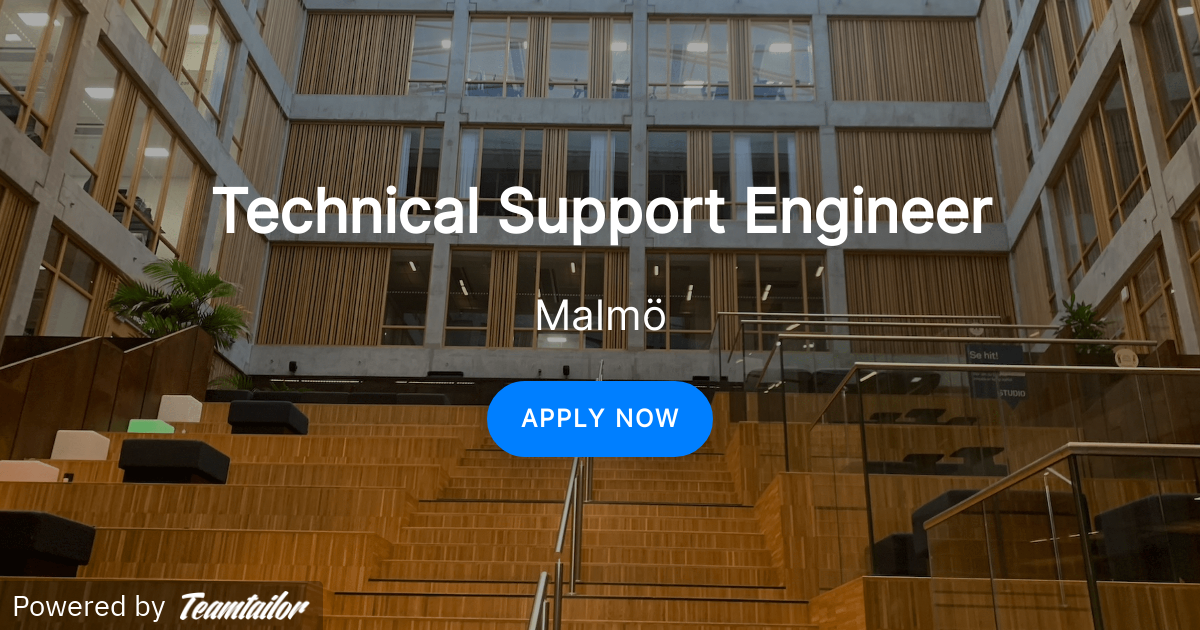 Technical Support Engineer 55 Degrees AB