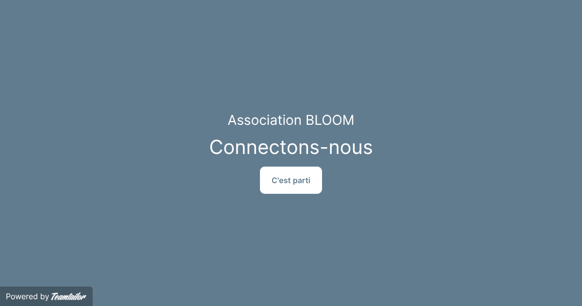 Association BLOOM – Connect