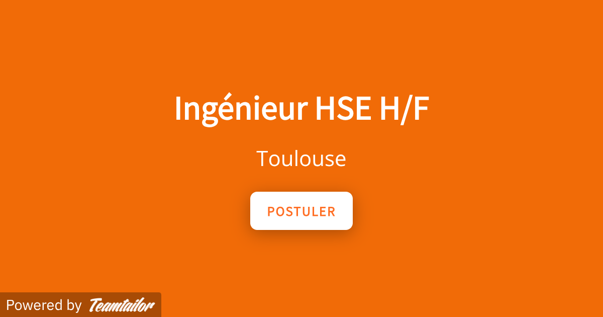 Ingénieur HSE H/F - Delair