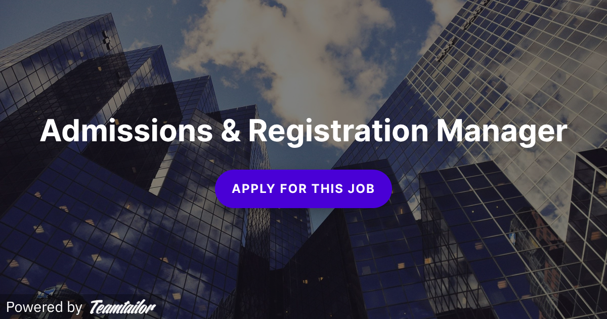 Admissions & Registration Manager - Urban Ridge Supplies