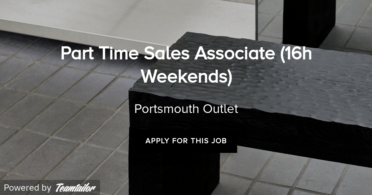 Part Time Sales Associate Belstaff