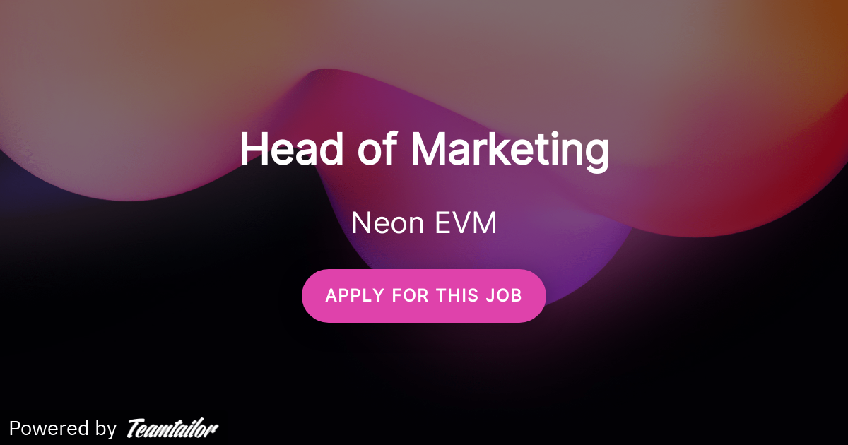 Head of Marketing Neon EVM