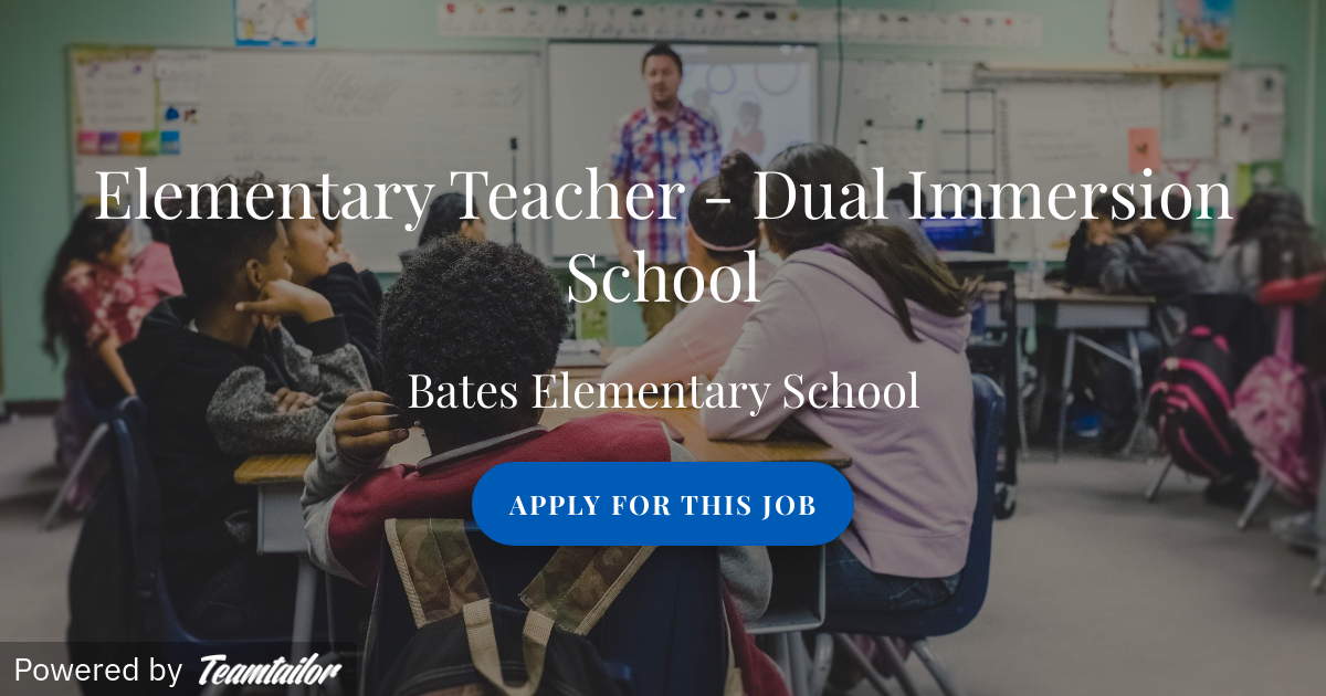Elementary Teacher Dual Immersion School River Delta Unified School