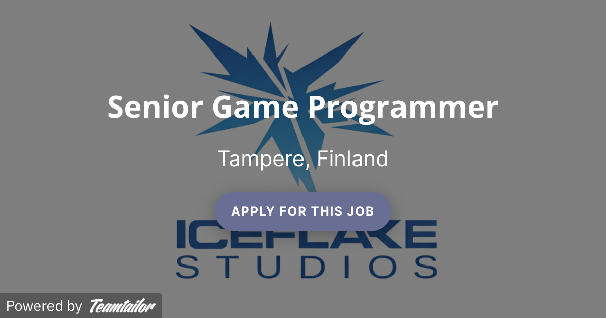 Senior Game Programmer - Paradox Interactive