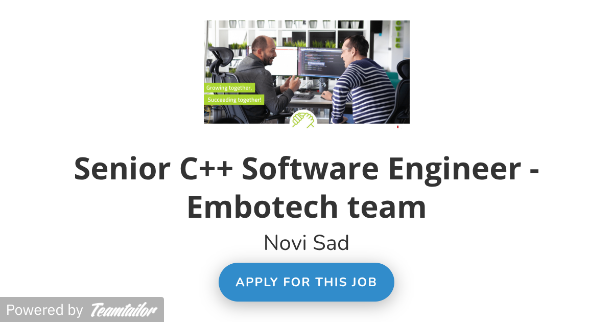 Senior C++ Software Engineer - Embotech team - InterVenture