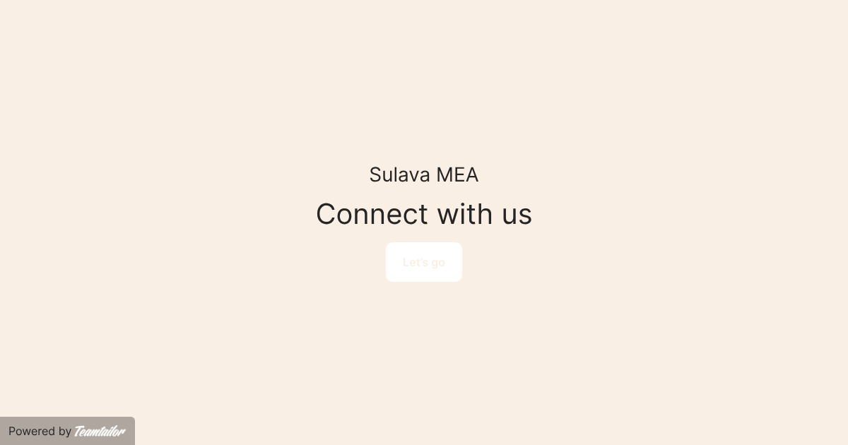 Sulava MEA – Connect