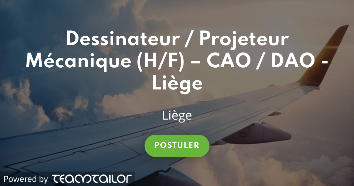 Dessinateur / Projeteur Mécanique (H/F) – CAO / DAO - Liège - ECM ...