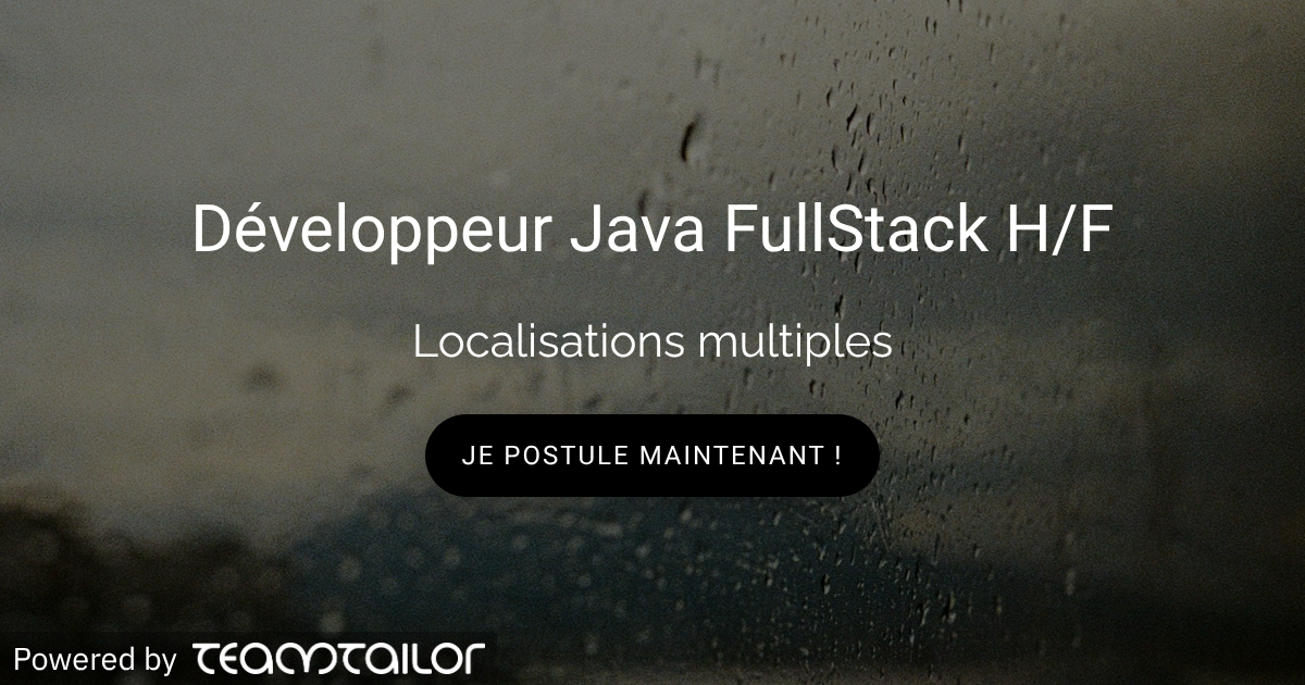 Développeur Java FullStack H/F - Smile Group