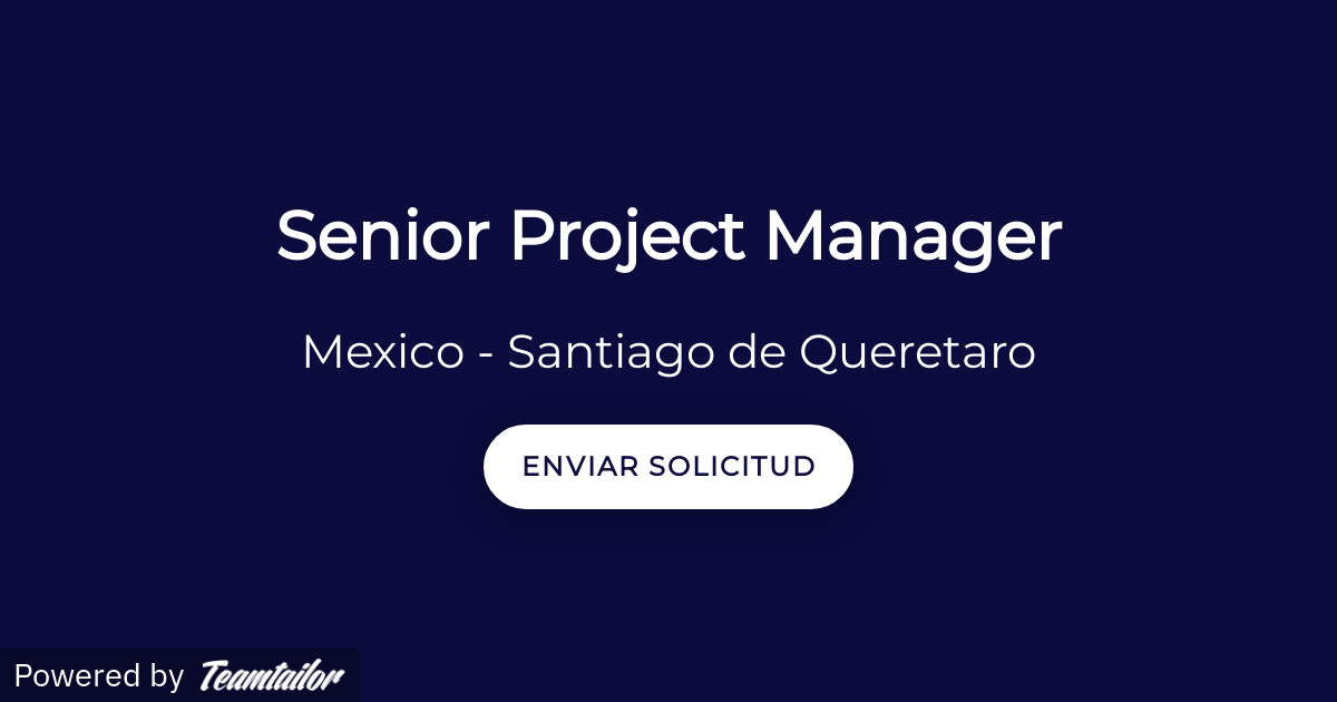 Senior Project Manager - AIRTIFICIAL