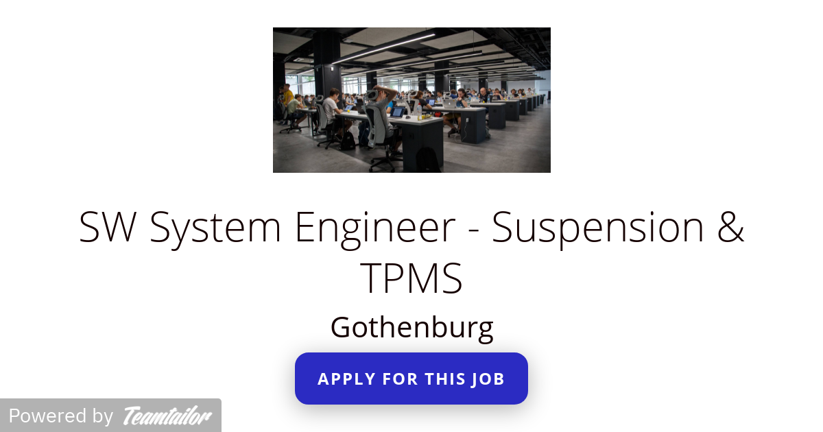SW System Engineer Suspension & TPMS COWORKER TECHNOLOGY