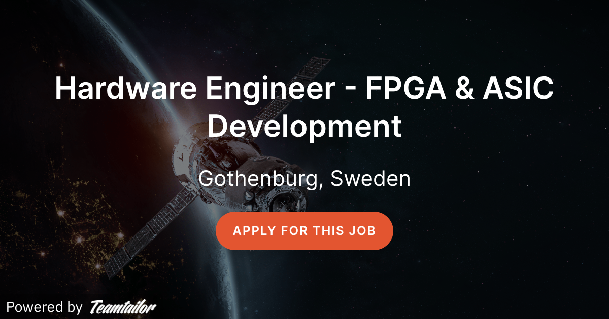 Hardware Engineer - FPGA & ASIC Development - Frontgrade Gaisler