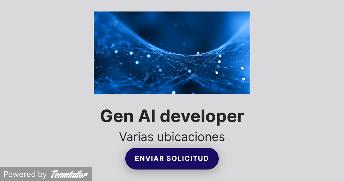 Gen AI developer - Valce Talent Solutions