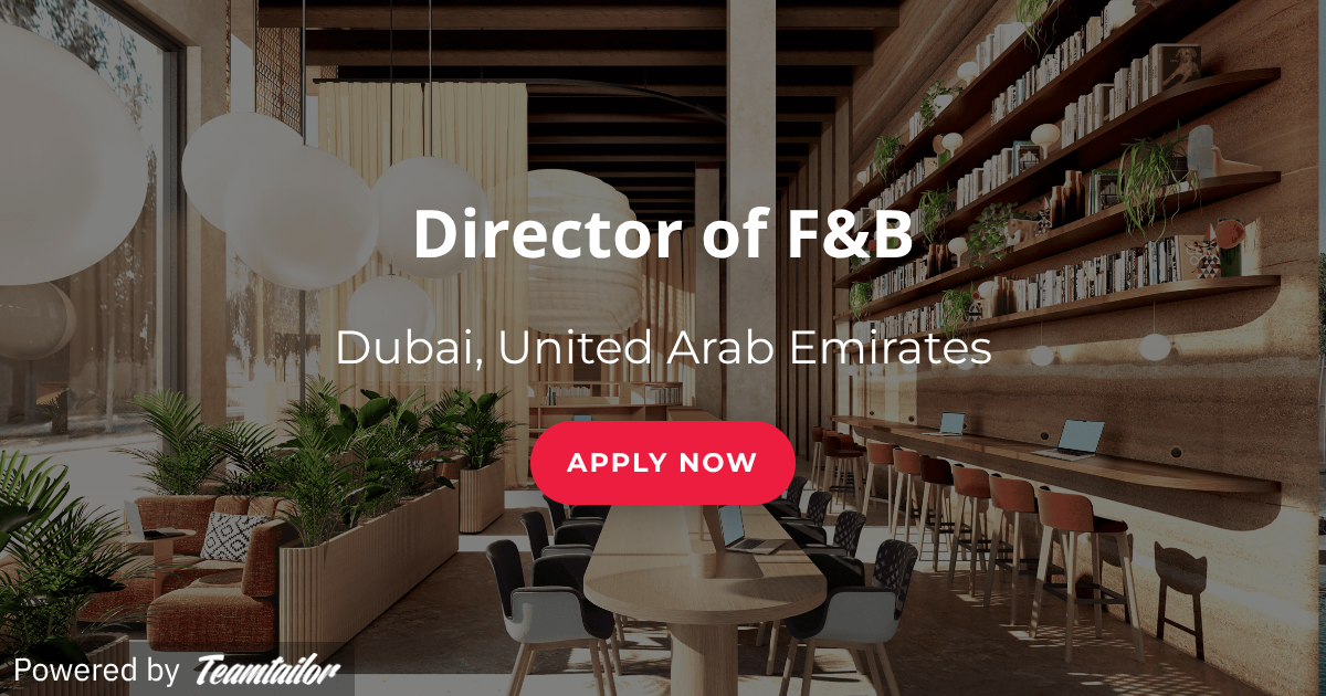 Director of F&B - Earth Hotels