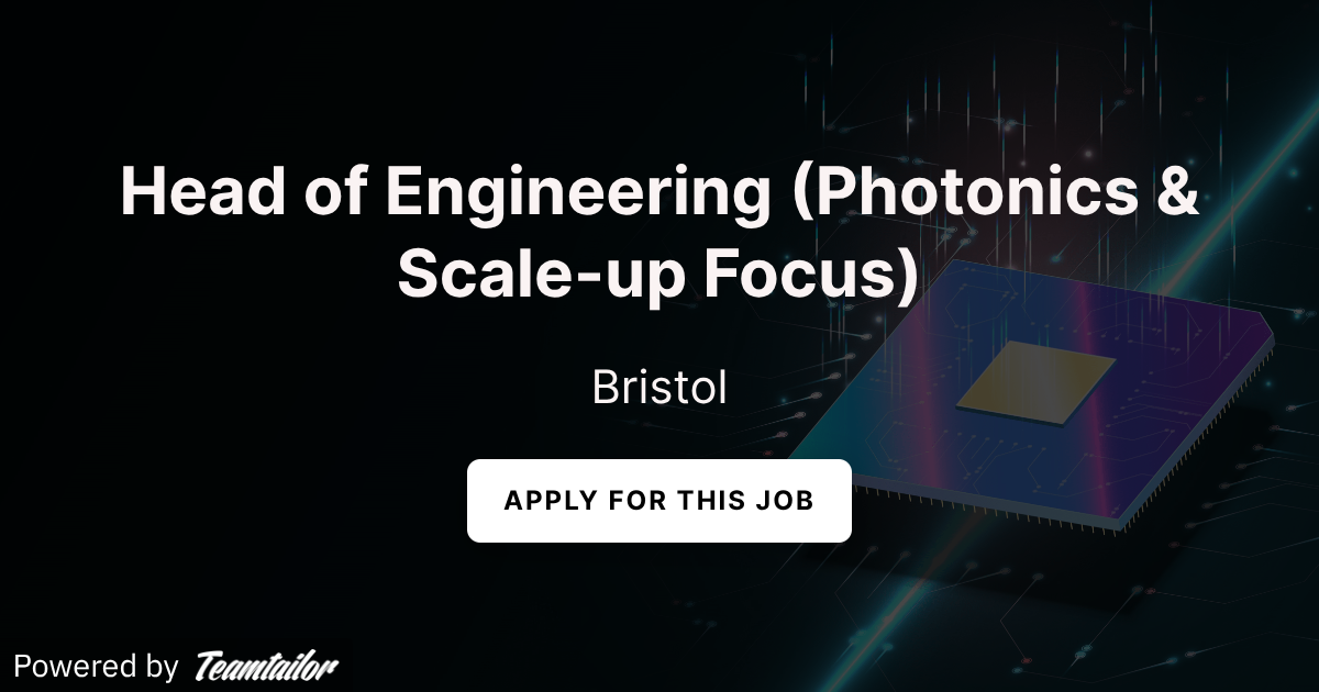 Head of Engineering (Photonics & Scale-up Focus) - Zero Point Motion