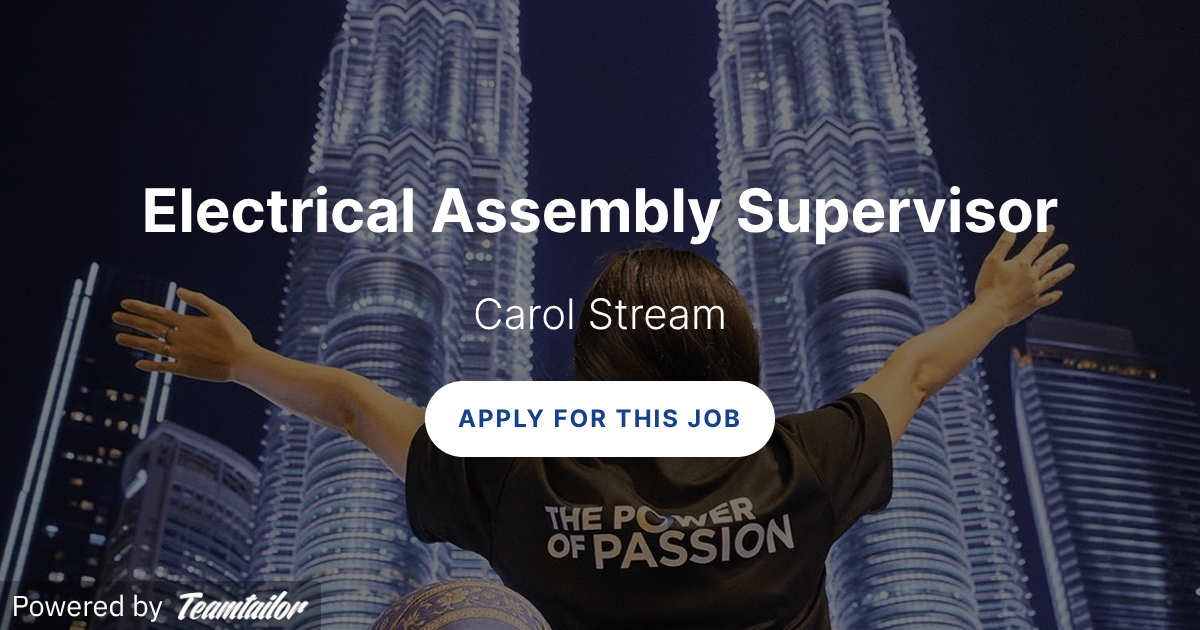 Assembly Supervisor Electrical Assembly Supervisor - Serac