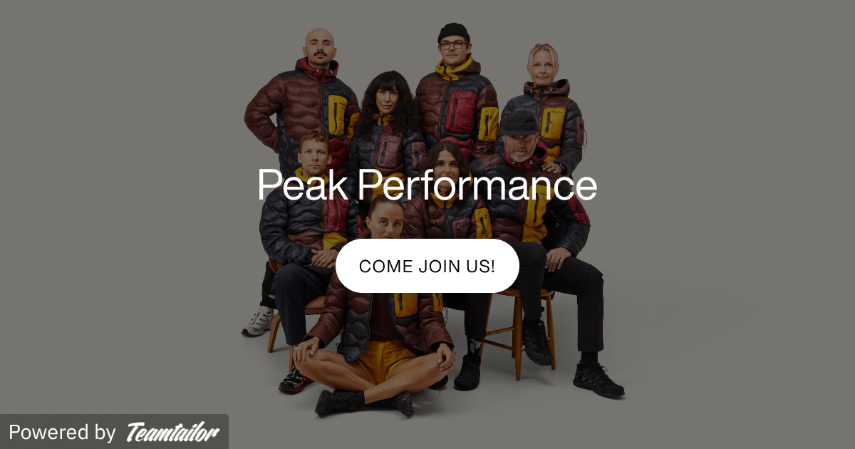Join our great team at Peak Performance! - Peak Performance