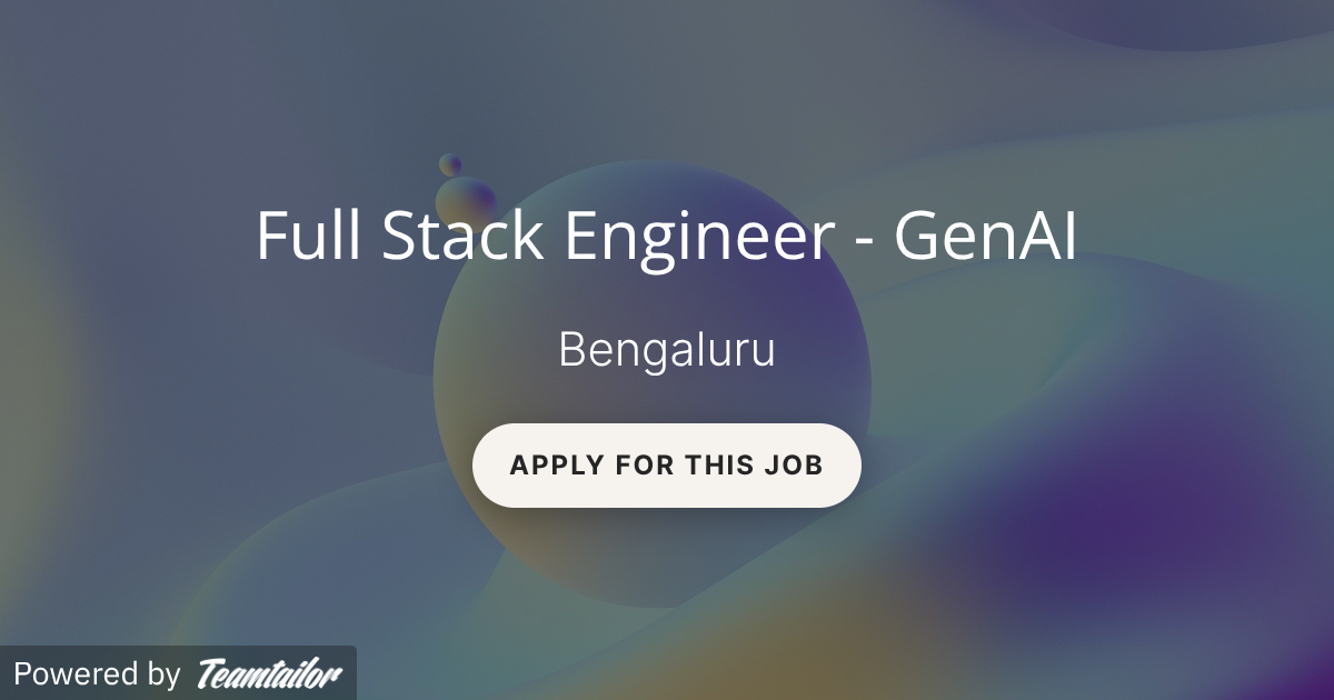 Full Stack Engineer - GenAI - Lyzr AI