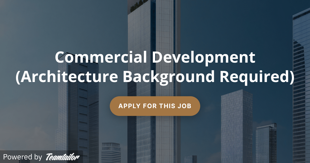 Commercial Development (Architecture Background Required) - Infinity ...