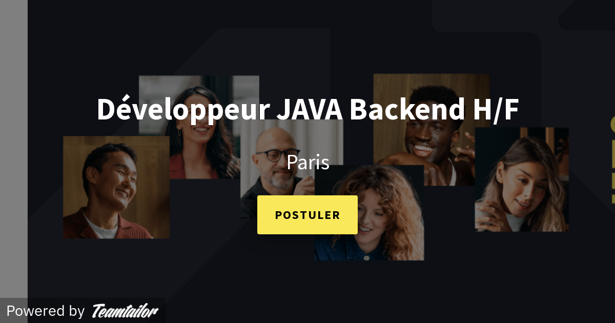 Développeur JAVA Backend H/F - Consort Group