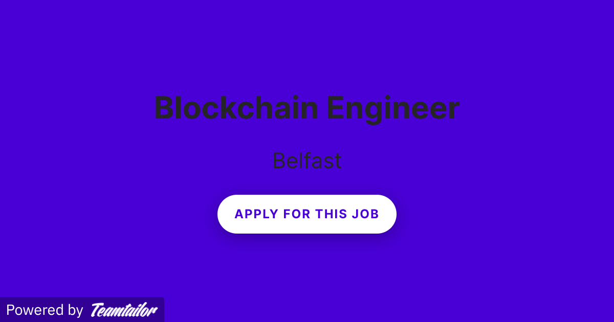 Blockchain Engineer - Ctrl Alt