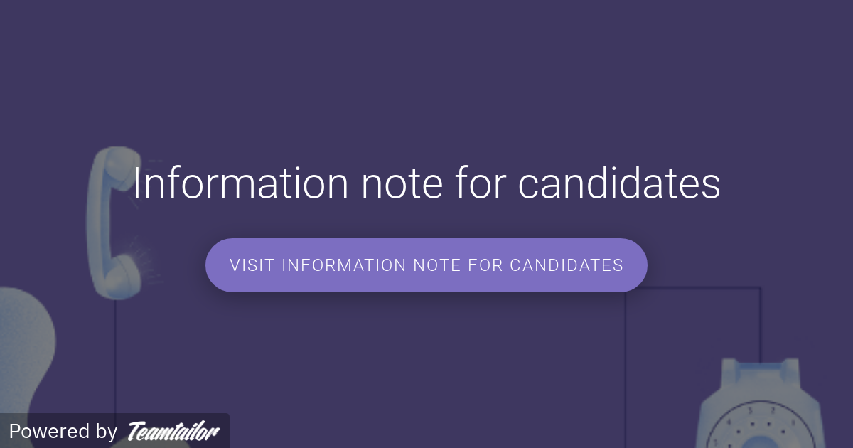 Information note for candidates - TALENT MATCHMAKERS
